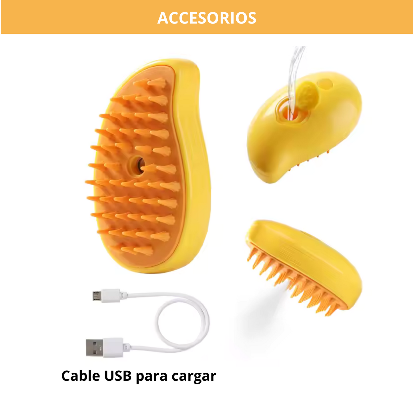 BRUSHING -PET | Peine vaporizador anti-pelusa